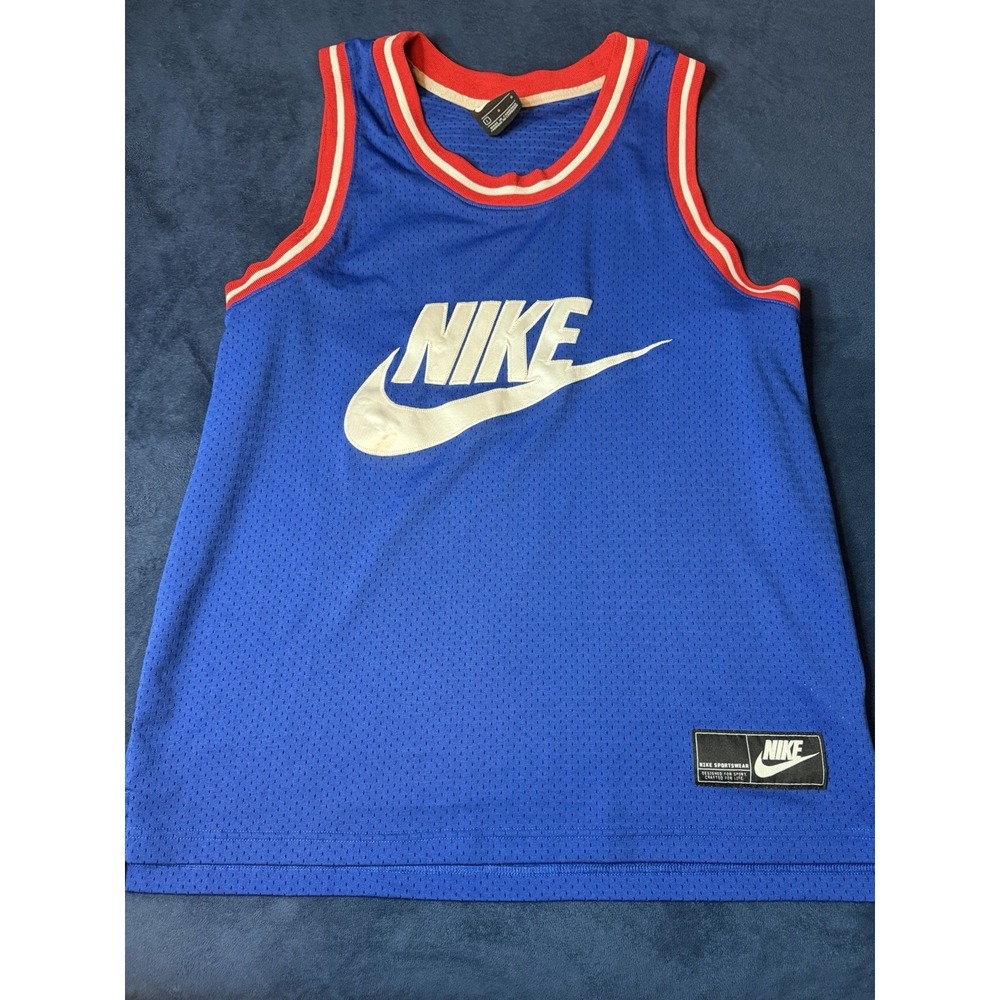 Vtg Y2K Nike Retro Jersey NBA Basketball Classic Men’s L Blue